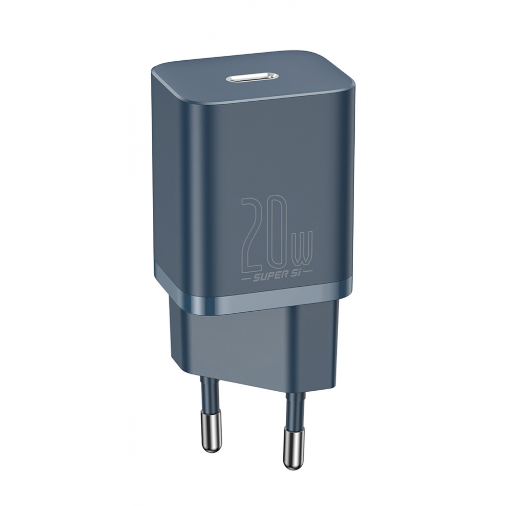 Фотографія Network Charger Baseus Super Silicone PD Charger 20W (1Type-C) blue