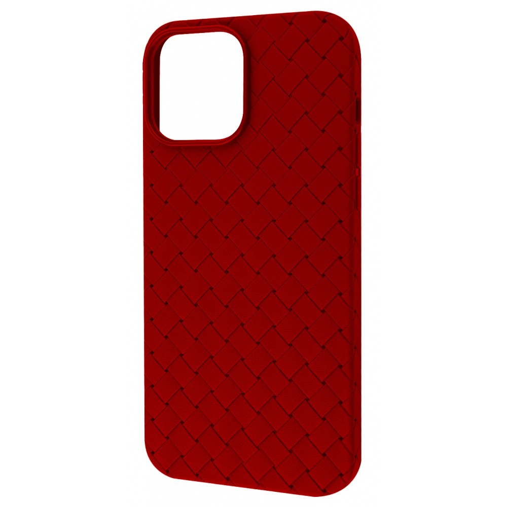 Фото чехла Weaving Full Case (TPU) iPhone 14 Pro red Красный