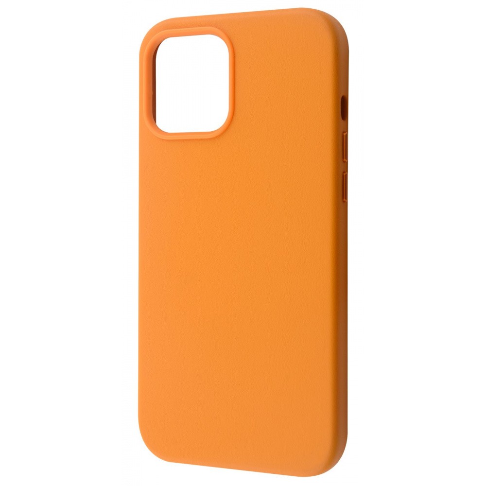 Фото чехла WAVE Premium Leather Edition Case with MagSafe iPhone 12 Pro Max orange Оранжевый