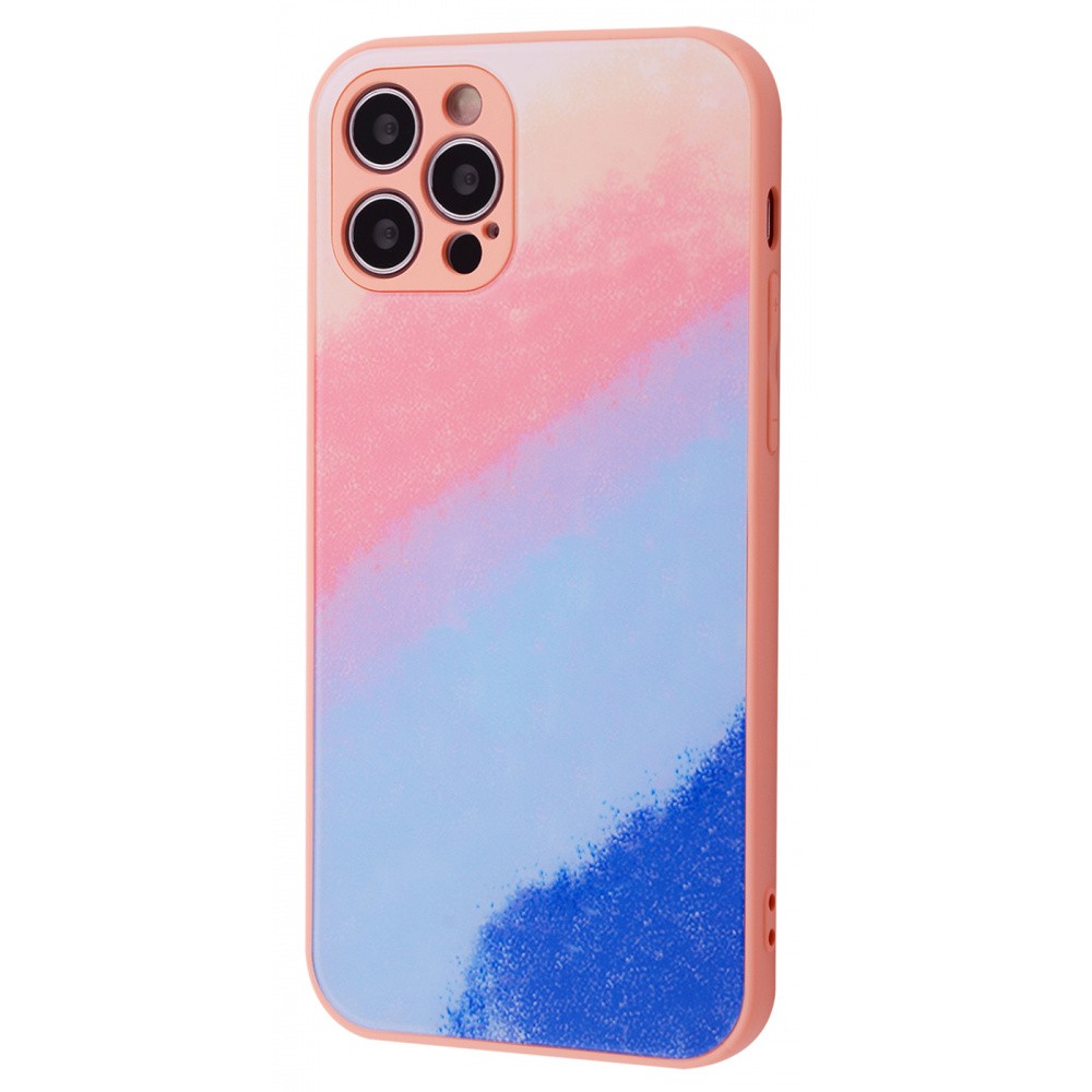 Фото чехла Bright Colors Case Without Logo (TPU) iPhone 12 Pro pink/blue Розовый Синий