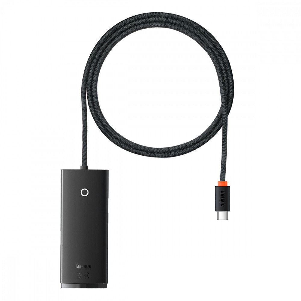 Фотография USB-Хаб Baseus Lite Series 4-in-1 (Type-C to USB 3.0*4 ) (1m) black
