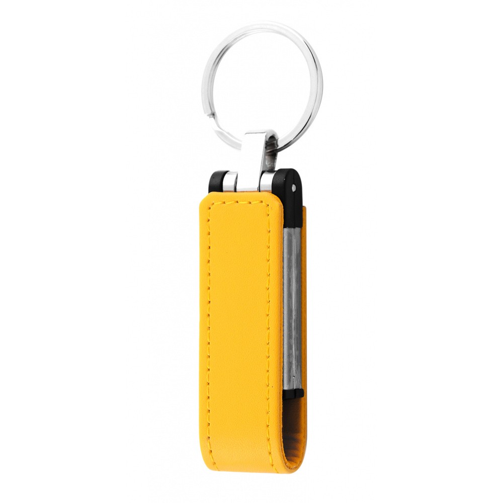 Фотография USB Flash Drive Leather Type With Ring 32GB (USB 3.0) yellow