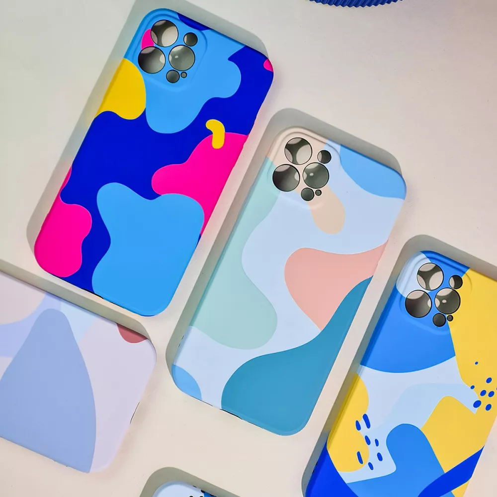 🍉 Чехол WAVE NEON X LUXO Minimalistic Case iPhone 12 mini  голубой/ярко-розовый | Купить, цены в Киеве, Украине