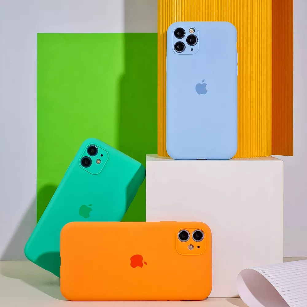 Silicone Case Camera Protection iPhone 11 Pro yellow фотографія