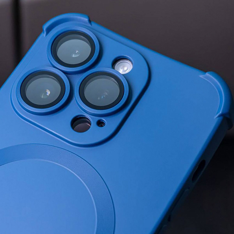 Silk Touch Case with MagSafe iPhone 15 Pro Max blue
