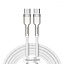 Кабель Baseus Cafule Metal Type-C to Type-C 100W (2m) white Кабель Baseus Cafule Metal Type-C to Type-C 100W (2m) white