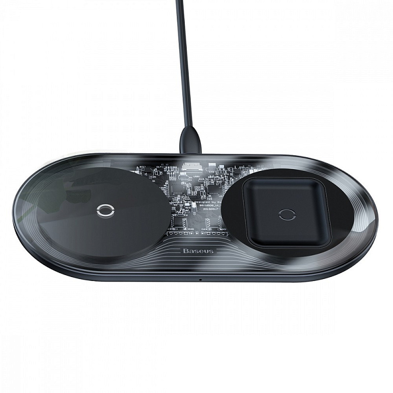 Wireless Charger Baseus Simple 2in1 18W black