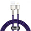 Кабель Baseus Cafule Metal Lightning 2.4A (1m) purple Кабель Baseus Cafule Metal Lightning 2.4A (1m) purple