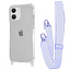 WAVE Clear Case with Strap iPhone 11 light purple WAVE Clear Case with Strap iPhone 11 light purple