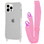 WAVE Clear Case with Strap iPhone 13 Pro pink WAVE Clear Case with Strap iPhone 13 Pro pink