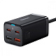 Network Charger Baseus GaN3 Pro 65W (2 Type-C + 2 USB) + Кабель Type-C to Type-C 100W (1m) black