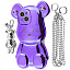 Teddy Bear Case with Strap iPhone 14 purple Teddy Bear Case with Strap iPhone 14 purple