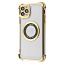 Glossy Case with Magnetic Ring iPhone iPhone 12 Pro Max gold Glossy Case with Magnetic Ring iPhone iPhone 12 Pro Max gold