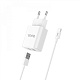 Network Charger Hoco C62A Charger + Кабель (Type-C) 2.1A 2USB white