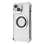 Glossy Case with Magnetic Ring iPhone iPhone 13 silver Glossy Case with Magnetic Ring iPhone iPhone 13 silver