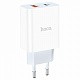 Network Charger Hoco C97A 20W (Type-C + USB) white