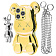 Teddy Bear Case with Strap iPhone 13 Pro gold Teddy Bear Case with Strap iPhone 13 Pro gold