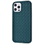 Weaving Full Case (TPU) iPhone 12 Pro Max forest green Weaving Full Case (TPU) iPhone 12 Pro Max forest green