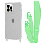 WAVE Clear Case with Strap iPhone 13 Pro green WAVE Clear Case with Strap iPhone 13 Pro green