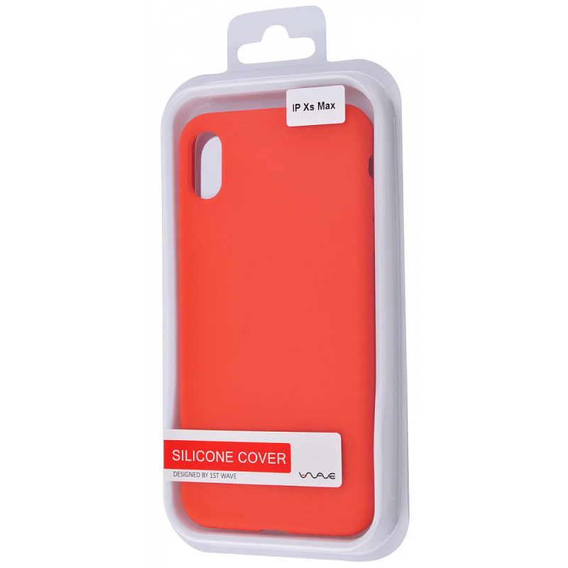 WAVE Full Silicone Cover iPhone Xs Max red