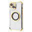 Glossy Case with Magnetic Ring iPhone iPhone 13 gold Glossy Case with Magnetic Ring iPhone iPhone 13 gold