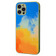 Bright Colors Case Without Logo (TPU) iPhone 12 Pro blue/yellow