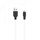 Кабель Hoco X21 Silicone Lightning Кабель (1m) black/white