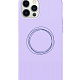 Pump Silicone Minimalistic Case for iPhone 12 Pro Max Circles on Light Purple