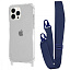 WAVE Clear Case with Strap iPhone 13 Pro midnight blue WAVE Clear Case with Strap iPhone 13 Pro midnight blue