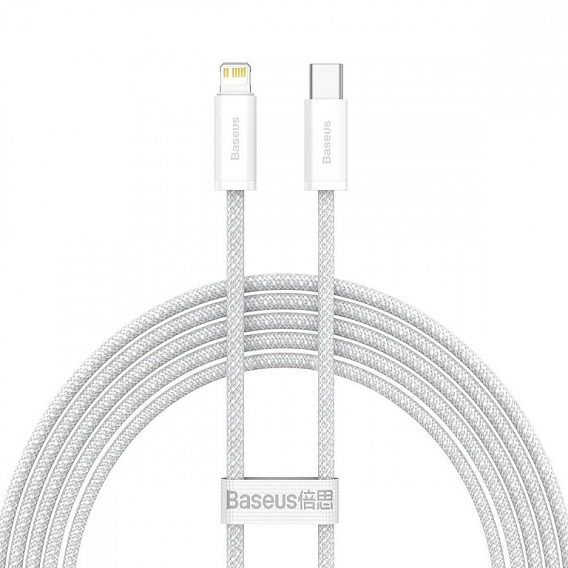 Фотографія Кабель Baseus Dynamic Series Fast Charging Type-C to Lightning 20W (2m) white