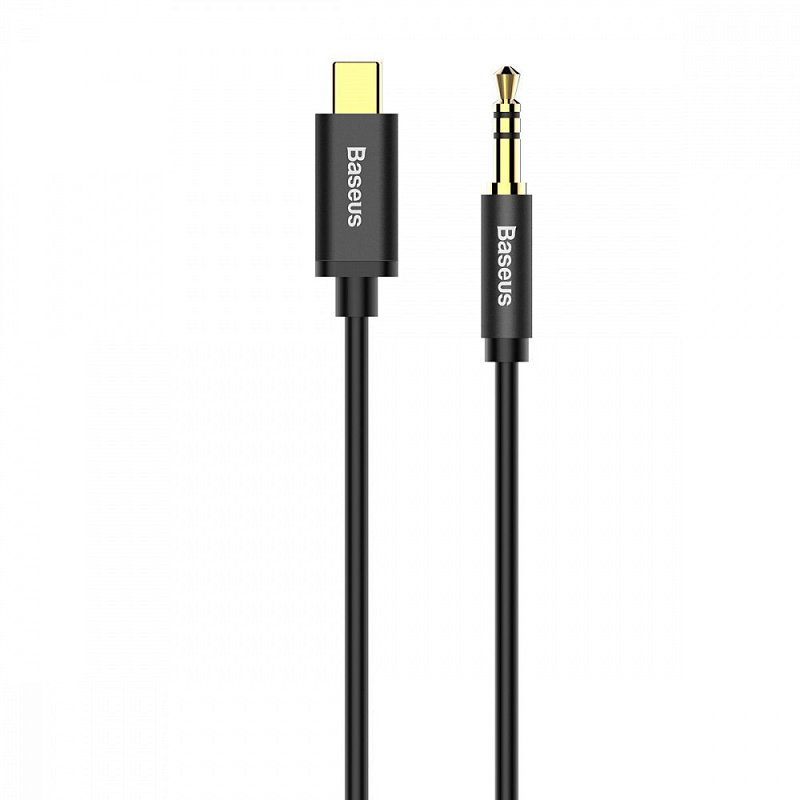 Фотографія Кабель AUX Baseus Yiven Type-C to 3.5 mini jack (1.2m) black