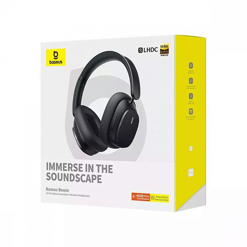 Wireless Headphones Baseus Bowie H1 Pro black