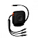 Кабель Baseus Traction Series Retractable 3-in-1 Fast Charging Type-C (Micro USB+Lightning+Type-C) 100W (1.7m) black Кабель Baseus Traction Series Retractable 3-in-1 Fast Charging Type-C (Micro USB+Lightning+Type-C) 100W (1.7m) black