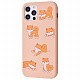 WAVE Fancy Case (TPU) iPhone 12/12 Pro playful cat/pink sand