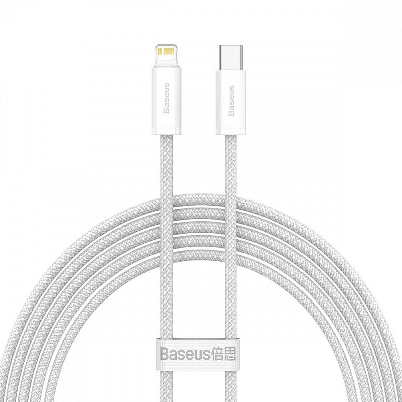 Фотографія Кабель Baseus Dynamic Series Fast Charging Type-C to Lightning 20W (2m) white