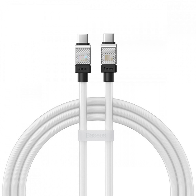 Фотографія Кабель Baseus CoolPlay Series Type-C to Type-C 100W (1m) white