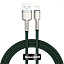 Кабель Baseus Cafule Metal Lightning 2.4A (1m) green Кабель Baseus Cafule Metal Lightning 2.4A (1m) green