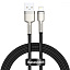 Кабель Baseus Cafule Metal Lightning 2.4A (1m) black Кабель Baseus Cafule Metal Lightning 2.4A (1m) black