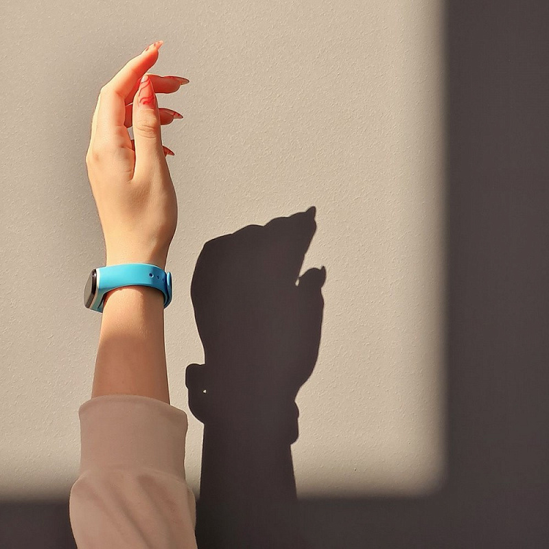 Strap Silicone Line Xiaomi Mi Band 6 pink/white