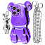 Teddy Bear Case with Strap iPhone 15 Pro purple Teddy Bear Case with Strap iPhone 15 Pro purple