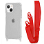 WAVE Clear Case with Strap iPhone 15 red WAVE Clear Case with Strap iPhone 15 red