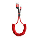 Кабель Baseus Fish Eye Spring Data Lightning 2A (1m) red