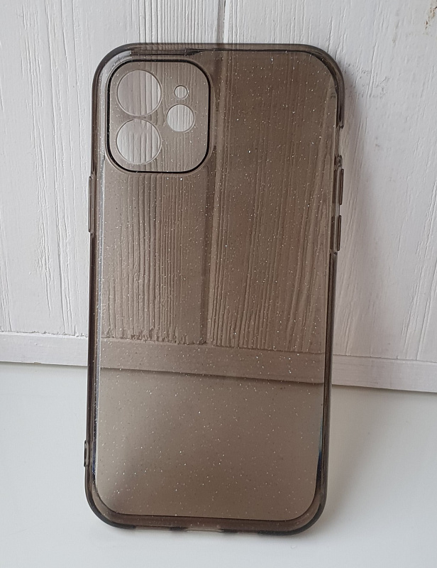 Star Shine Silicone Case (TPU) iPhone 12 black