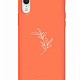 Pump Silicone Minimalistic Case for iPhone XR Flower Branch