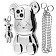 Teddy Bear Case with Strap iPhone 13 silver Teddy Bear Case with Strap iPhone 13 silver