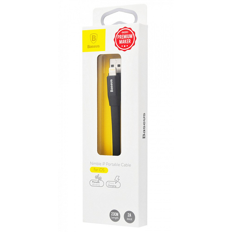 Кабель Baseus Nimble Lightning 2.0A (0.23m) black/red