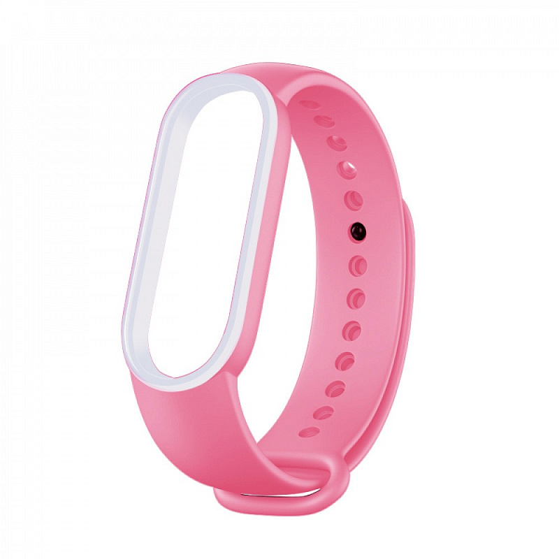 Фотографія Strap Silicone Line Xiaomi Mi Band 6 pink/white