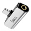 Adapter AUX Hoco LS26 Type-C 2-in-1 Audio Converter silver Adapter AUX Hoco LS26 Type-C 2-in-1 Audio Converter silver