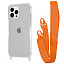 WAVE Clear Case with Strap iPhone 13 Pro orange WAVE Clear Case with Strap iPhone 13 Pro orange