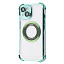 Glossy Case with Magnetic Ring iPhone iPhone 13 green Glossy Case with Magnetic Ring iPhone iPhone 13 green